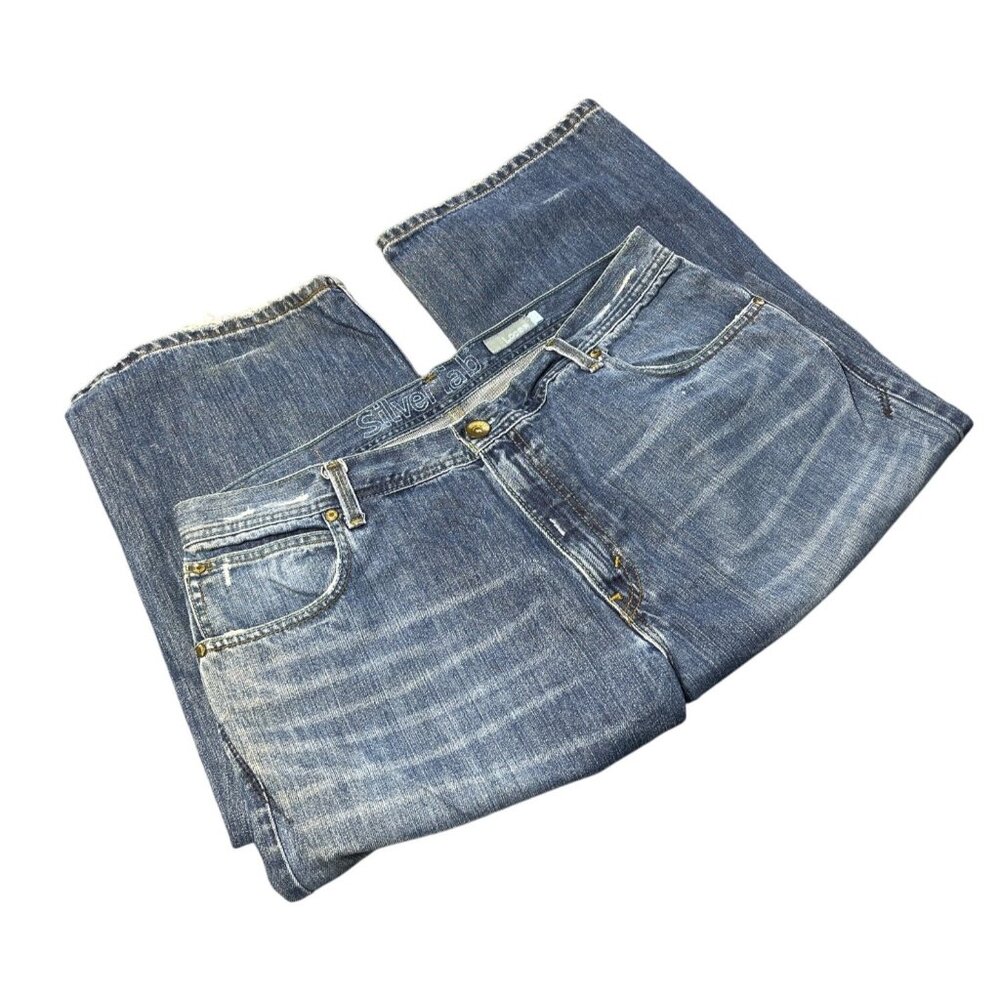 Levis Silvertab Mens Loose Fit Jeans WPL423 W36 L36 Medium Wash Vintage Denim